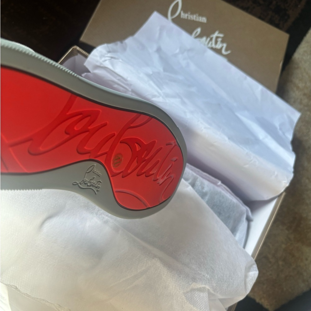 C.L Gray and Red Sole Shoes